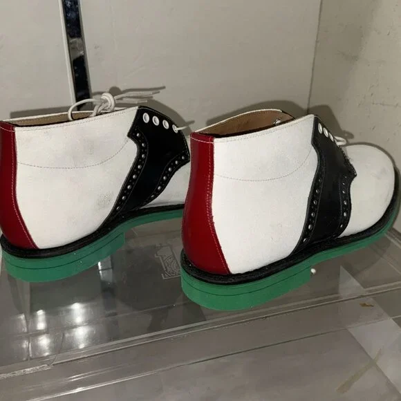 US 9.5 🔥 Heineken100 x Mark McNairy Saddle Boots Collectable Original clean box - Picture 7 of 12